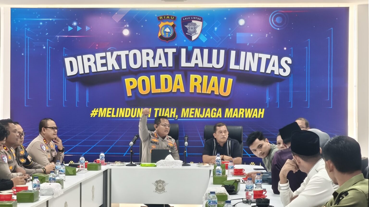 Ditlantas Polda Riau Sosialisasikan Rute, Pengamanan, dan Penutupan Jalan Riau Bhayangkara Run 2025
